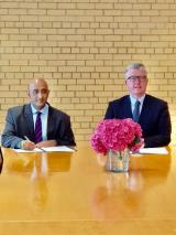 Signing of MoU between Amb Sandeep Kumar & Prof Daire Keogh, Prez, Dublin City University (DCU) for renewal of Chair on Indian Studies at University, instituted by Indian Council of Cultural Relations (ICCR). (july 2021)