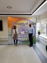Award Ceremony at Embassy for winners of 'RANG' exhibition organized by Dublin Desi Arts Collective, in collaboration with Embassy. (July 2021)