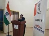 Ambassador Sanjiv Tandon making remarks