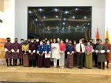 Ambassador photo with  Bhutanese Engineers and Students from Royal Thimphu College, Motithang Higher Sec. School and Lungtenzampa Middle Sec. School