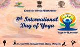 Embassy of India celebrated International Day of Yoga at Chinggis Khaan Statues complex on 21 June 2021.