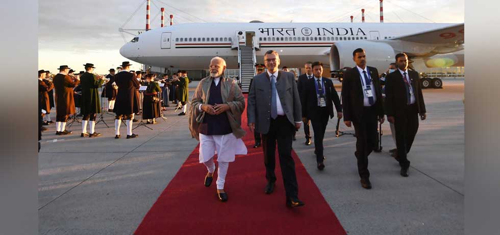 Prime Minister Shri Narendra Modi arrived in Germany for the G7 Summit
