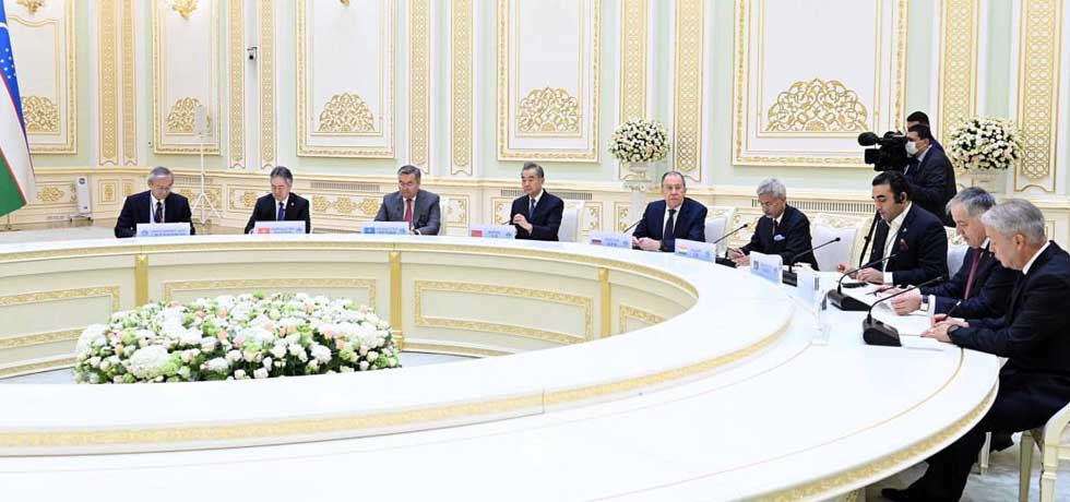 External Affairs Minister Dr. S. Jaishankar called on H.E. Mr. Shavkat Mirziyoyev, President of Uzbekistan along with SCO colleagues in Tashkent