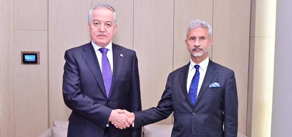 External Affairs Minister Dr. S. Jaishankar met H.E. Mr. Sirojiddin Muhriddin, Foreign Minister of Tajikistan in Tashkent