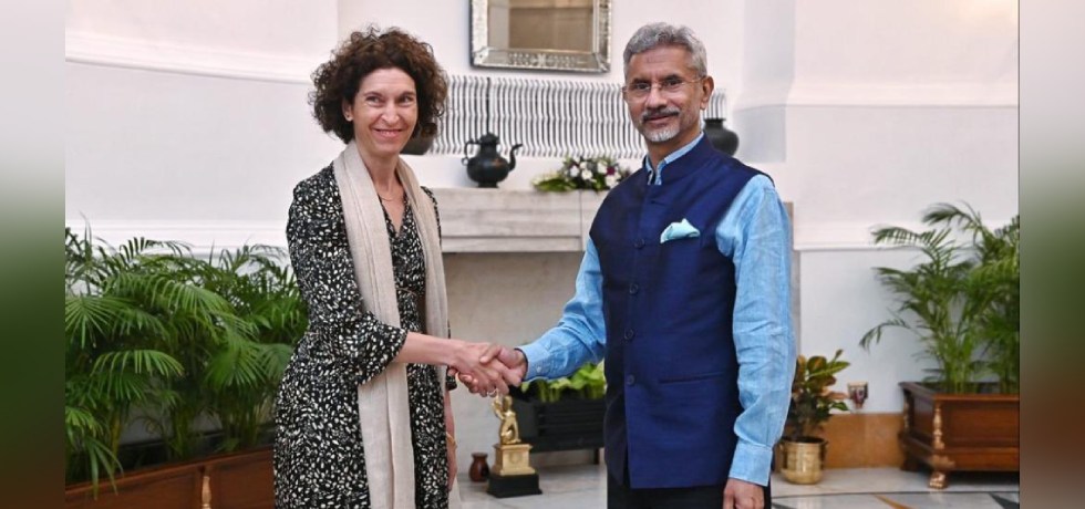External Affairs Minister Dr. S. Jaishankar met H.E. Ms. Maria Ubach Font, Foreign Minister of Andorra in New Delhi