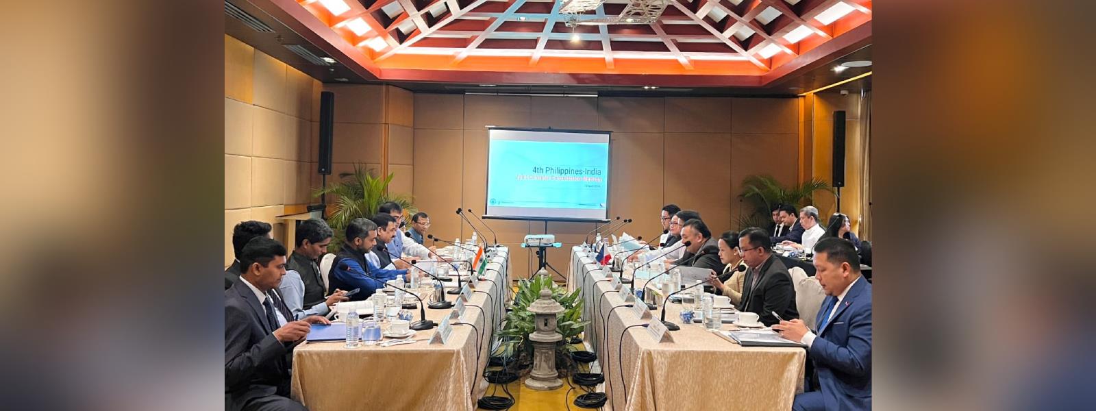 4th India-Philippines Joint Consular Consultation Meeting held in Manila, co-chaired by Secretary (CPV and OIA), Shri Muktesh K. Pardeshi and H.E. Mr. Jesus S. Domingo, Undersecretary for Civilian Security and Consular Affairs of Philippines