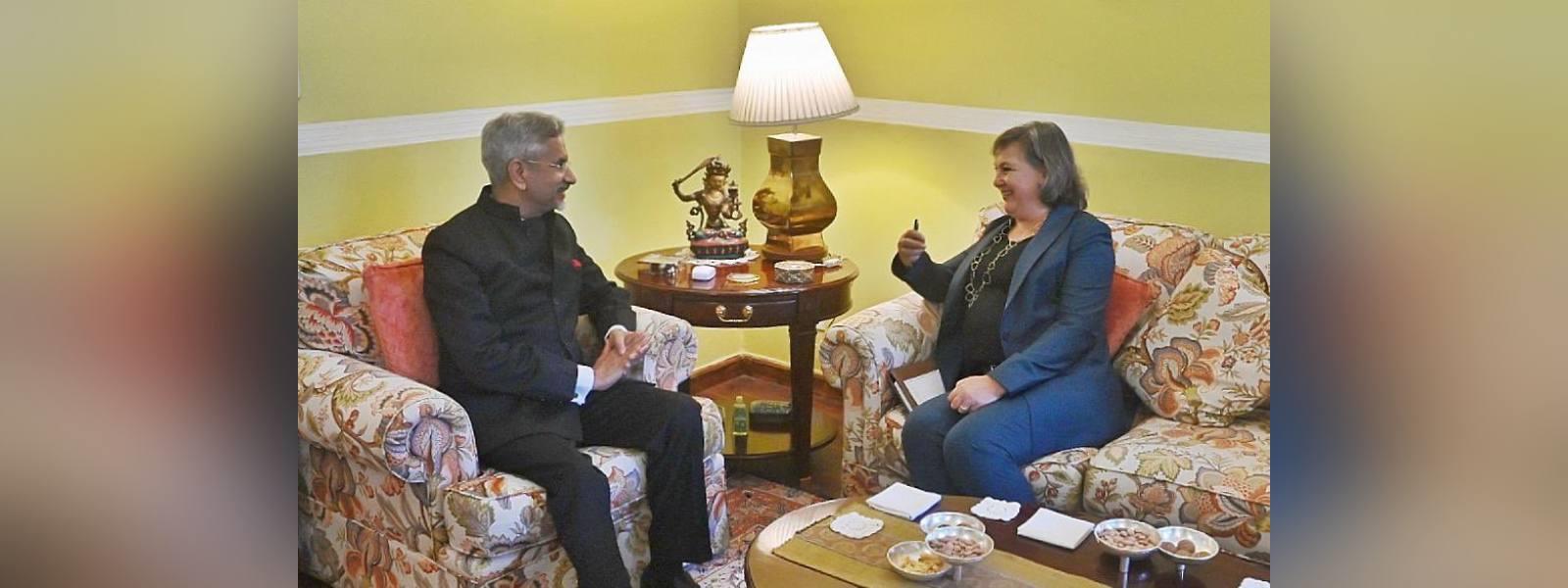 External Affairs Minister Dr. S. Jaishankar met H. E. Ms. Victoria Nuland, Under Secretary of State for Political Affairs of United States in New Delhi