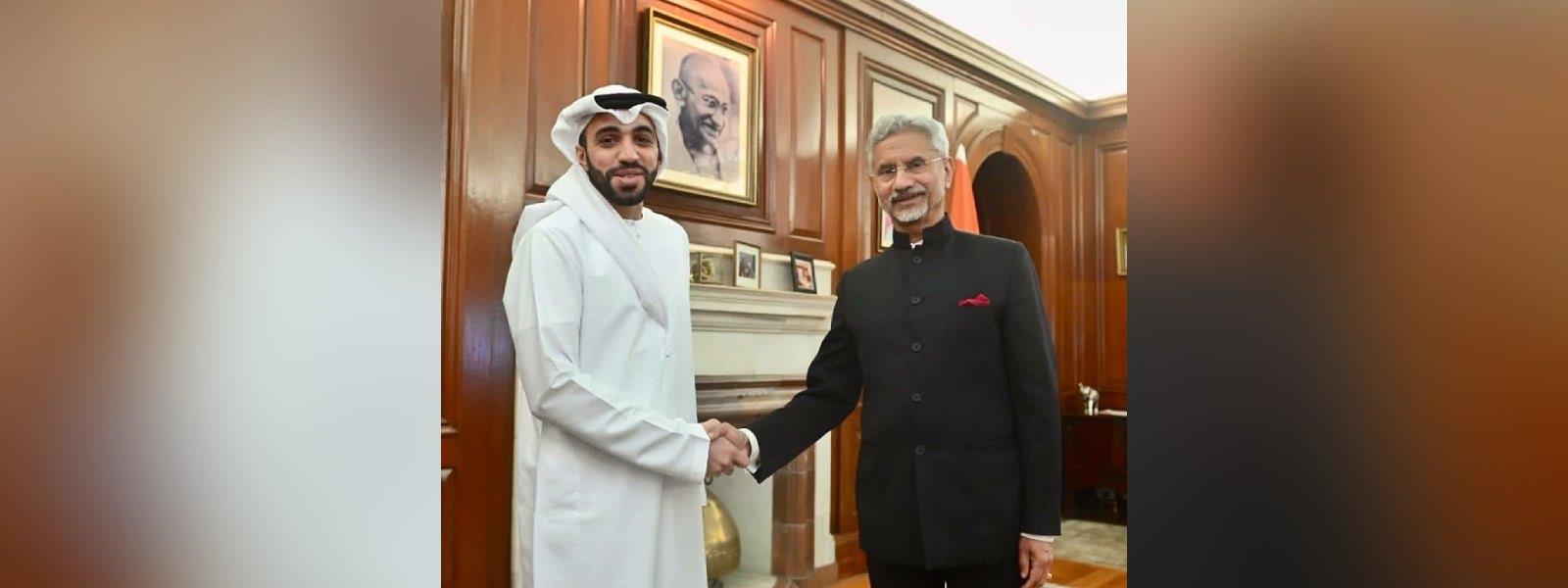 External Affairs Minister Dr.  S. Jaishankar met H. E. Mr. Abdulnasser Alshaali, Ambassador of UAE in New Delhi