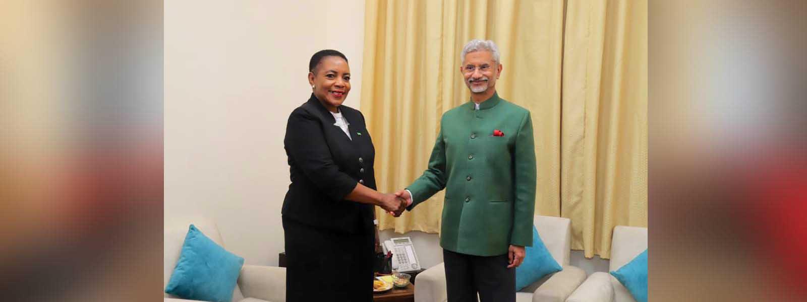 External Affairs Minister Dr. S. Jaishankar met H. E. Ms. Nelly Mutti, Speaker of National Assembly of Zambia in Parliament House