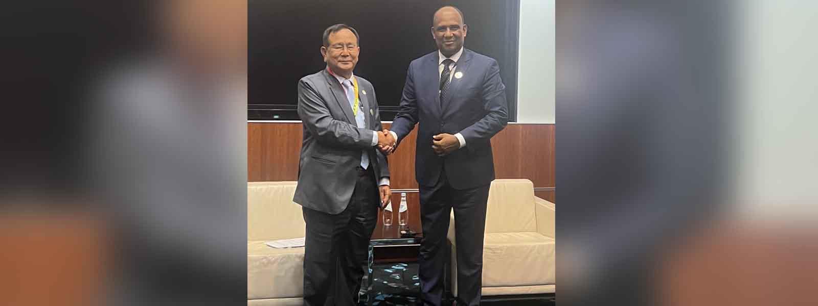 Minister of State for External Affairs, Dr. Rajkumar Ranjan Singh met H.E. Dr. Stergomena Lawrence, Foreign Minister of Tanzania on the sidelines of the 5th UN Conference on the Least Developed Countries in Doha