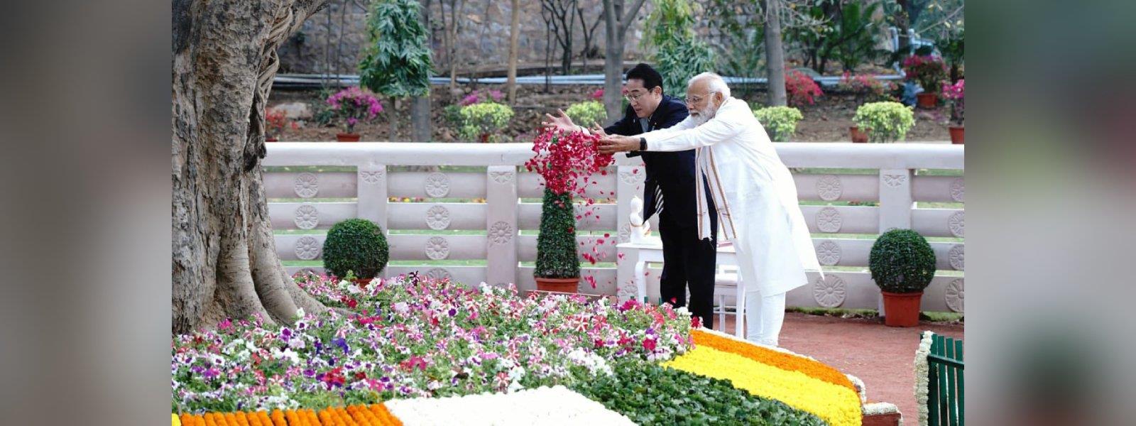 Prime Minister Shri Narendra Modi and Prime Minister of Japan, H. E. Mr. Fumio Kishida visited the Buddha Jayanti Park in New Delhi