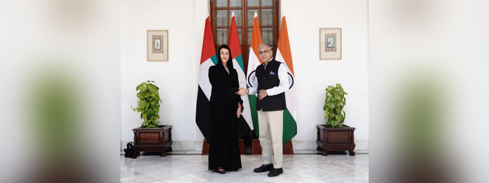 Foreign Secretary, Shri Vinay Kwatra met H.E. Ms. Reem Al Hashimy, Minister of State for International Cooperation of the United Arab Emirates in New Delhi