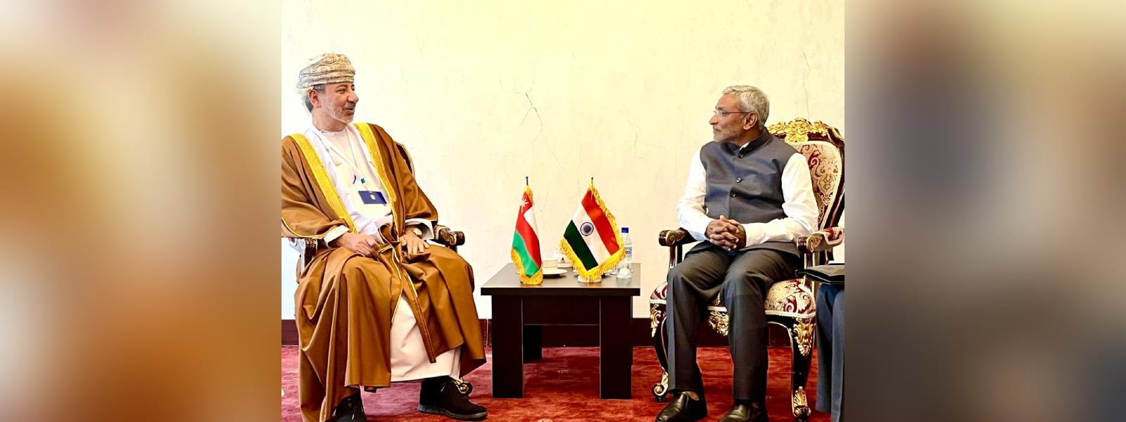 Secretary (ER), Shri Dammu Ravi met H.E. Sheikh Abdulaziz bin Abdullah Al-Hinai, Oman’s Ambassador-at-large on the sidelines of 19th Asia Cooperation Dialogue Ministerial meeting in Tehran