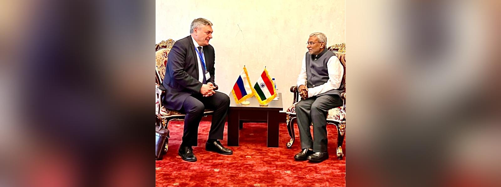 Secretary (ER), Shri Dammu Ravi met H.E. Mr. Rudenko Andrey Yurevich, Deputy Foreign Minister of Russia on the sidelines of 19th Asia Cooperation Dialogue Ministerial meeting in Tehran