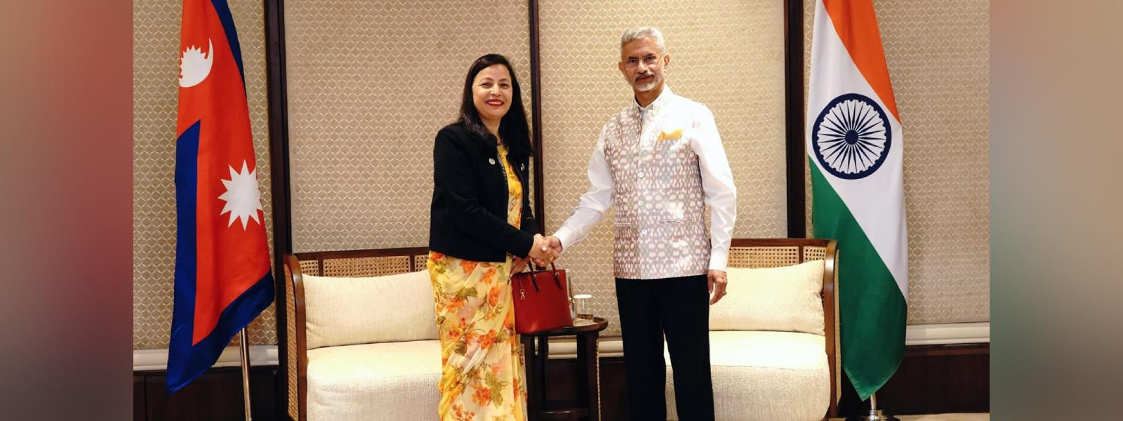 External Affairs Minister Dr. S. Jaishankar met H.E. Ms. Sewa Lamsal, Foreign Secretary of Nepal on the sidelines of BIMSTEC Foreign Ministers’ Retreat in New Delhi