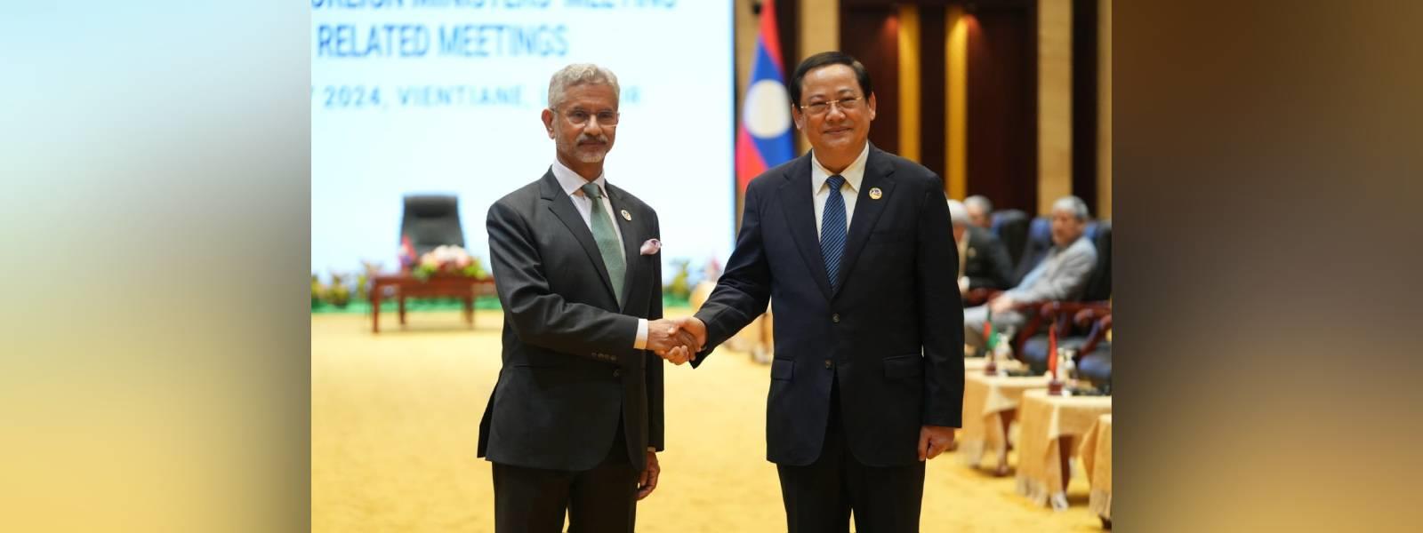 External Affairs Minister Dr. S Jaishankar called on Prime Minister of Lao PDR, H.E. Mr. Sonexay Siphandone in Vientiane