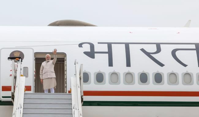 प्रधानमंत्री श्री नरेन्द्र मोदी यूनाइटेड किंगडम की आधिकारिक यात्रा पर रवाना हुए