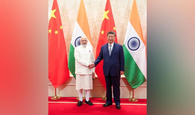 Prime Minister Shri Narendra Modi met H.E. Mr. Xi Jinping, President of the People’s Republic of China on the sidelines of the SCO Summit in Tianjin, China