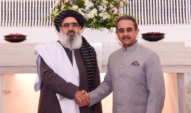 Minister of State for External Affairs, Shri Kirti Vardhan Singh met H.E. Mawlawi Noor Jalal Jalali, Minister of Public Health of Afghanistan in New Delhi