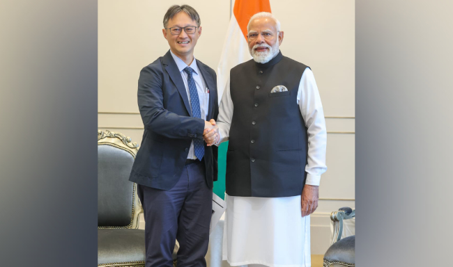 Prime Minister Shri Narendra Modi met Dato' Pua Khein Seng, Founder of Phison Electronics in Kuala Lumpur