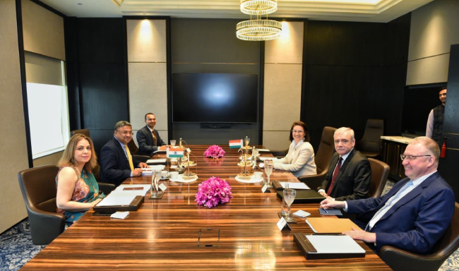 The 11th round of India–Hungary Foreign Office Consultations held in New Delhi, co-chaired by Secretary (West) Shri Sibi George and Ms. Boglarka Illes, State Secretary of Hungary