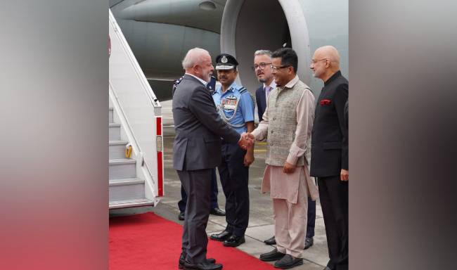 President of the Federative Republic of Brazil, H.E. Mr. Luiz Inacio Lula da Silva, arrived in New Delhi on a State Visit and will also participate in the India AI Impact Summit