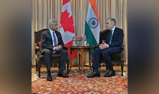External Affairs Minister Dr. S. Jaishankar called on Prime Minister of Canada, The Rt. Honourable Mark Carney in New Delhi