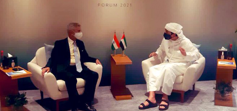 External Affairs Minister, Dr. S. Jaishankar meets Abdullah bin Zayed Al Nahyan, Minister of Foreign Affairs of UAE