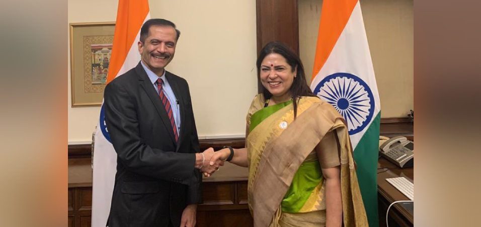 Smt. Meenakashi Lekhi,  Minister of State for External Affairs congratulated Prof. Bimal Patel on his election as India’s  candidate to the International Law Commission