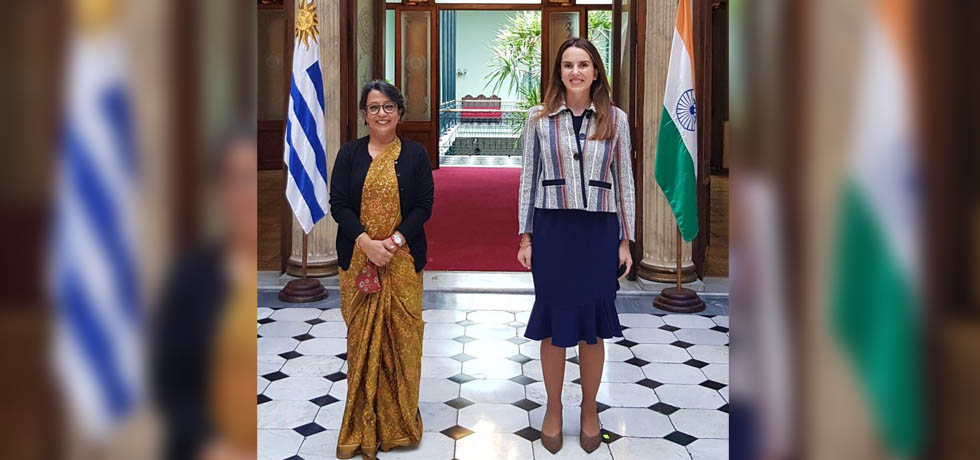 Ms. Riva Ganguly Das, Secretary (East) and Ms. Carolina Ache Battle, Dy. Foreign Minister, Uruguay led India-Uruguay Foreign Office Consultations in Montevideo
