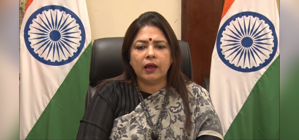 Smt. Meenakashi Lekhi, Minister of State for External Affairs virtually launches a week long festivities in New York
