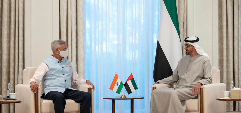 Hon'ble External Affairs Minister, Dr. S. Jaishankar received by Mohammed Bin Zayed