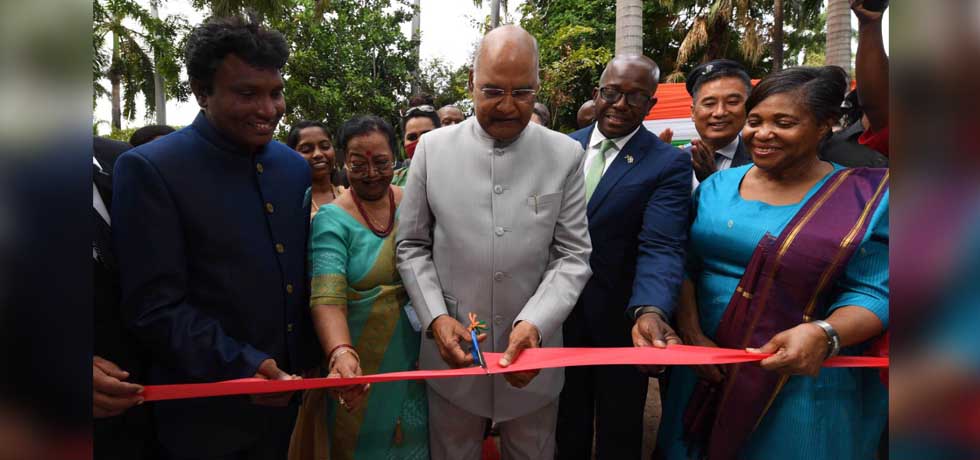 President Shri Ram Nath Kovind inaugurated the India-Jamaica Friendship Garden in Kingston, Jamaica